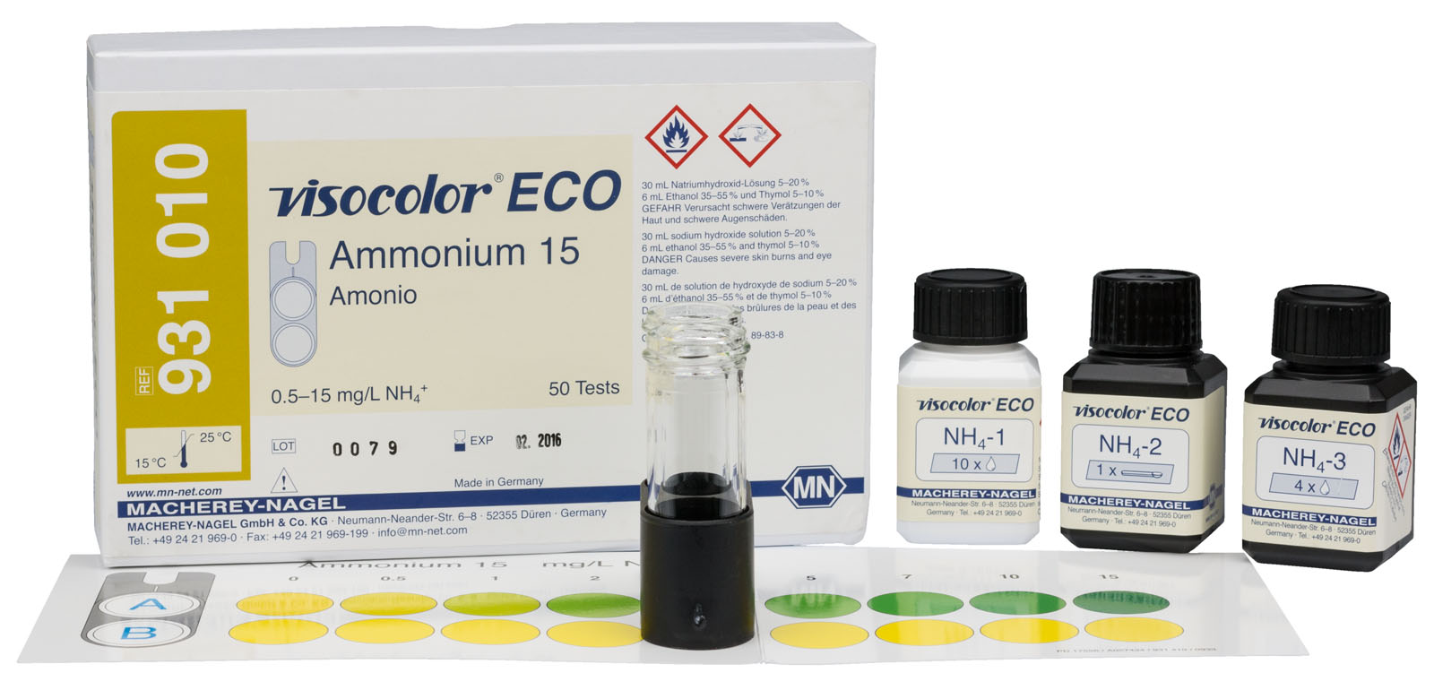 VISOCOLOR® ECO Ammonium 15 Messbesteck