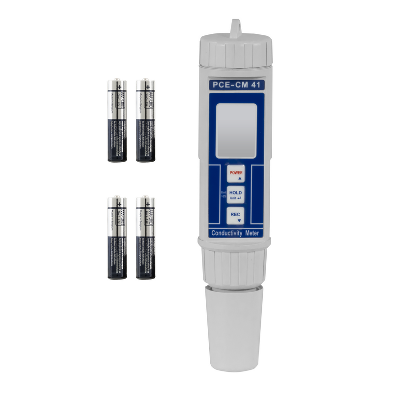 Lieferumfang 1× PCE-CM 41, 4× AAA-Batterien, Bedienungsanleitung, ISO-Kalibrierzertifikat