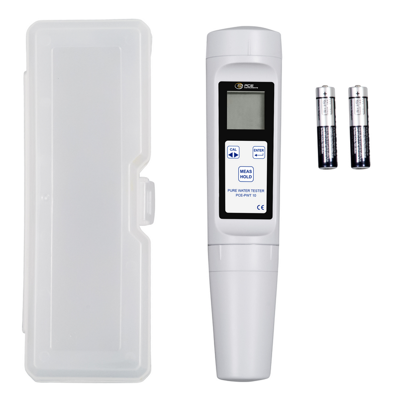 Lieferumfang 1× PCE-PWT 10, Transportbox, 2× AAA-Batterien, Bedienungsanleitung, ISO-Kalibrierzertifikat